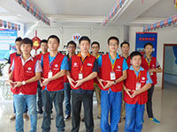 广州万通汽修学校红马甲志愿者