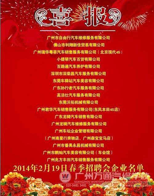 参与招聘会的企业