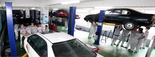 广州万通整车实训室,实战实训教学