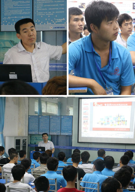 广州万通成功学子赵永杰在汽车产品推荐会上宣讲