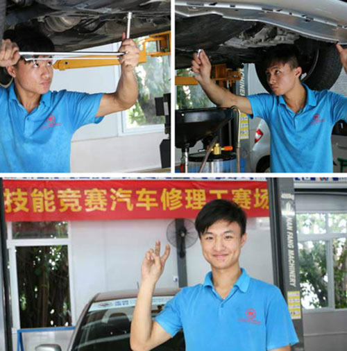 哥拿得了扳手,修得了车,当然还卖得了萌,这样的技术男,“软妹子”们哪能错过呀,好吧,小编承认,不是“拉郎配,可是大万通的”男神”就是魅力无穷