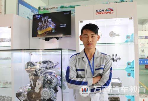 如今赵文斌带着技术梦想报读了广州万通汽车学校